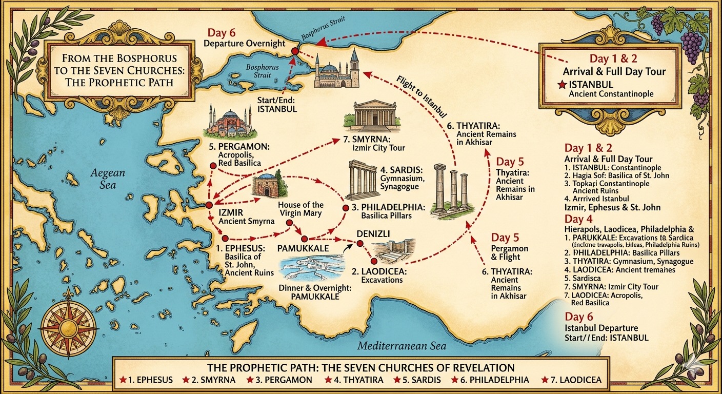 From the Bosphorus to the Seven Churches The Prophetic Path – 6D4N